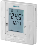 Prostorové termostaty pro elektrické vytápění Siemens RDE410/EH