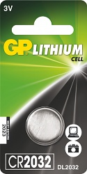 Baterie CR2032 GP lithiová