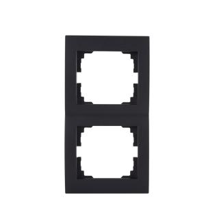 Dvojnásobný svislý rámeček LOGI, černý
