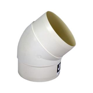 Koleno pro kruhové potrubí 100 mm/45 st. PVC 491p