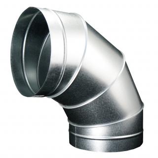 Kovové koleno pro kruhové potrubí 90 st./150 mm