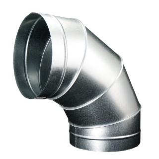 Kovové koleno pro kruhové potrubí 90 st./250 mm