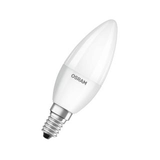 LED žárovka E14 svíčka 5,7W OSRAM LED VALUE CL B40 FR 5,7W/827/E14, teplá bílá