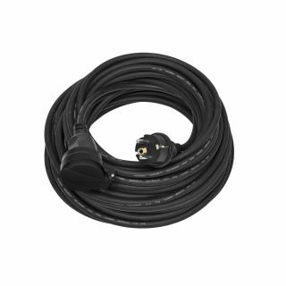 Prodlužovací kabel gumový 30m/1zásuvka 3x1,5 černý IP44