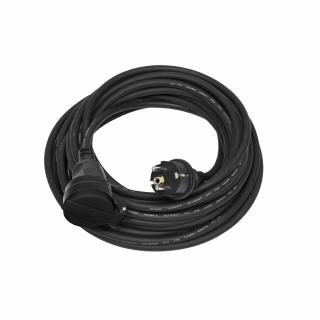 Prodlužovací kabel gumový  5m/1zásuvka 3x1,5 černý IP44