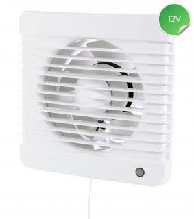 Ventilátor do koupelny 12V s tahovým spínačem Dalap 100 GRACE L 12