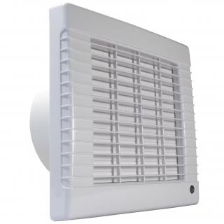 Ventilátor do koupelny s automatickou žaluzií, časovým doběhem a čidlem vlhkosti  Dalap 150 LVZW