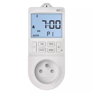 Zásuvkový termostat s funkcí digitální spínací zásuvky P5660FR