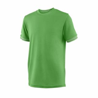 Chlapecké tričko Wilson Team Solid Crew Andean Toucan Barva: Zelená, oblečení dětské Wilson: 11-12:LG