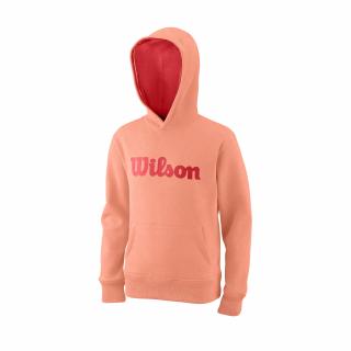 Dětská mikina Wilson Y Script Cotton Po Hoody Papay Velikost: US L/UK 11-12/GER 152