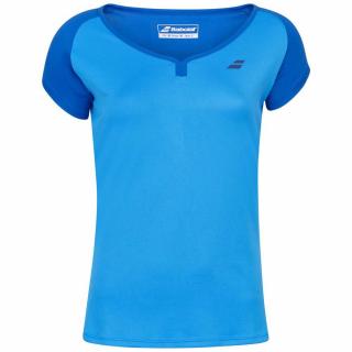 Dívčí sportovní tričko Babolat Perf Cap Sleeve Top Aster Blue oblečení dětské: 10-12 let