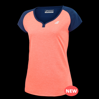 Dívčí sportovní tričko Babolat Play Cap Sleeve Top girl fluo strike oblečení dětské: 12-14 let