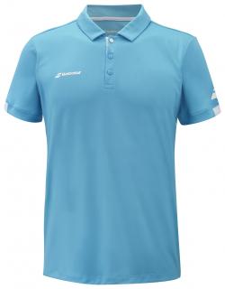 Pánská polokošile Babolat Play Polo Men Cyan Blue Oblečení pánské: XL