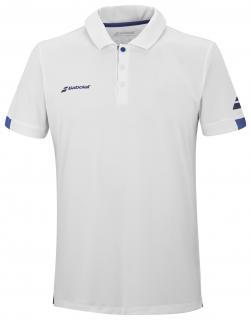 Pánská polokošile Babolat Play Polo Men White Oblečení pánské: L