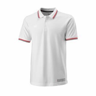 Pánská polokošile Wilson Since 1914 Pique Polo White Oblečení pánské: XL