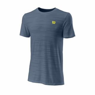 Pánské Sportovní Tričko Wilson Kaos Rapide Seamless Crew II China Blue Oblečení pánské: XL