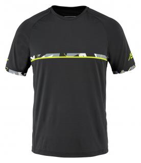 Pánské tričko Babolat Aero Crew Neck Tee Men Black/Black Oblečení pánské: M