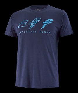 Pánské tričko Babolat Drive Cotton Tee Men Drive Blue Oblečení pánské: XL