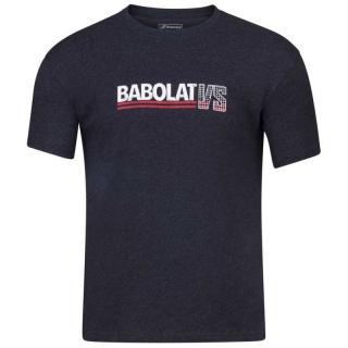 Pánské tričko Babolat Exercise vintage tee black Oblečení pánské: M