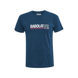 Pánské tričko Babolat Exercise vintage tee blue Oblečení pánské: L