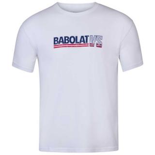 Pánské tričko Babolat Exercise vintage tee white Oblečení pánské: L