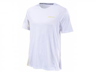 pánské tričko Babolat Perf Crew Neck Tee white/dark yellow Oblečení pánské: XL