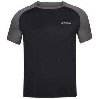 Pánské tričko Babolat Play Crew Neck Tee Men Black Oblečení pánské: M