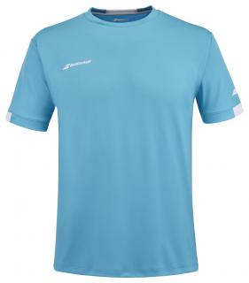 Pánské tričko Babolat Play Crew Neck Tee Men Cyan Blue 2024 Oblečení pánské: L