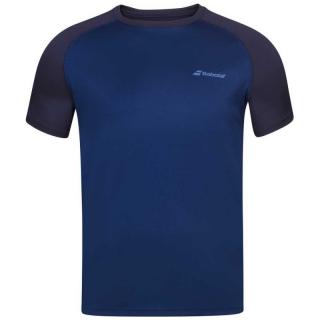 Pánské tričko Babolat Play Crew Neck Tee Men Estate Blue Oblečení pánské: XXL