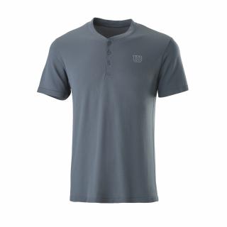 Pánské tričko Wilson Power Seamless Henley II Dark Grey Oblečení pánské: XXL