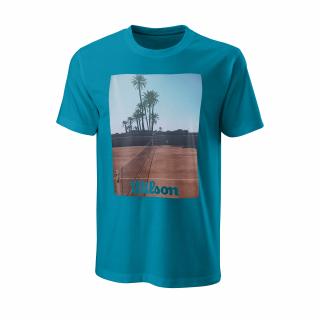 Pánské tričko Wilson Scenic Tech Tee Barr Reef Oblečení pánské: L