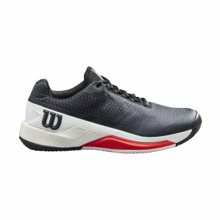 Tenisová obuv Wilson Rush Pro 4.0 Clay Bk/Wh/Poppy Red velikost: UK 7,5 EU 41