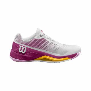 Tenisová obuv Wilson Rush Pro 4.0 W Clay Wh/Batom Roug/Saf velikost dámské Wilson 2020: UK 7,5| EU 41 1/3| CM 26