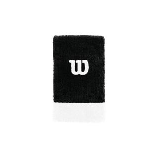 Tenisová potítka Wilson Extra Wide Wristband Black/White