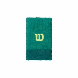 Tenisová potítka Wilson Extra Wide Wristband Deep green