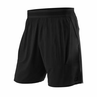 Tenisové šortky Wilson Kaos Mirage 7 Short Black Oblečení pánské: L