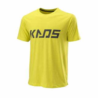 Tenisové tričko Wilson Kaos Tech Tee Sulphur Oblečení pánské: L