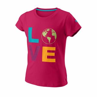 Tenisové tričko Wilson Love Earth Tech Tee G Love Potn oblečení dětské Wilson: 11-12:LG