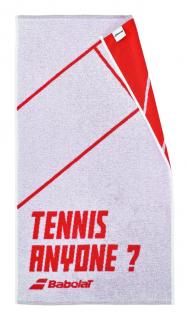 Tenisový ručník Babolat Medium Towel White/Cherry Tomato