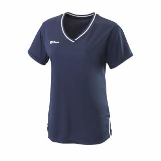 Wilson Team II V-neck W Team Navy Oblečení dámské: M