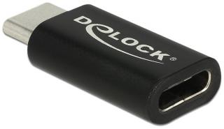 Delock Adaptér SuperSpeed USB 10 Gbps (USB 3.2 Gen 2) USB Type-C samec > port samice černý