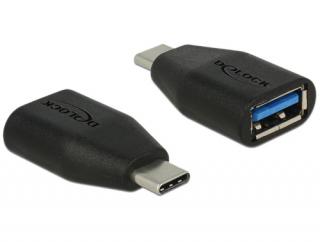 Delock Adaptér SuperSpeed USB 10 Gbps (USB 3.2 Gen 2) USB Type-C samec > Typ-A samice