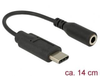 Delock Audio adaptér USB Type-C samec > Stereo Jack samice 14 cm