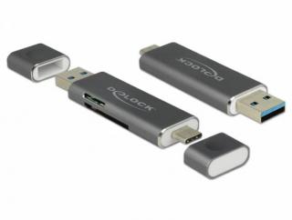 Delock Čtečka karet USB Type-C / USB 3.2 Gen 1 Type-A > SD / MMC + Micro SD