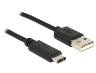Delock Kabel USB 2.0 Typ-A samec > USB Type-C 2.0 samec 0,5 m černý