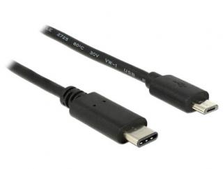 Delock Kabel USB Type-C 2.0 samec > USB 2.0 Typ Micro-B samec 2,0 m černý
