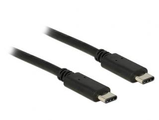 Delock Kabel USB Type-C 2.0 samec > USB Type-C 2.0 samec 1 m černý