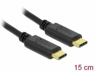 Delock Nabíjecí kabel USB Type-C, 15 cm PD 5 A, s E-Marker
