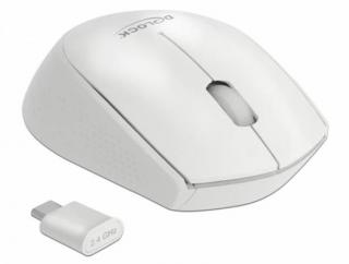 Delock Optická 3-tlacítková mini myš USB Type-C 2,4 GHz bezdrátová