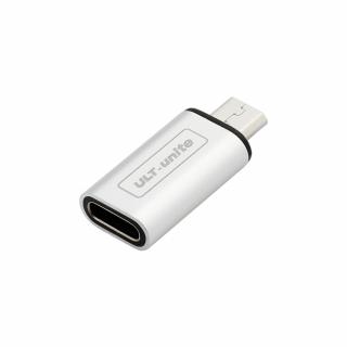 Micro USB to USB-C redukce, OTG, stříbrná